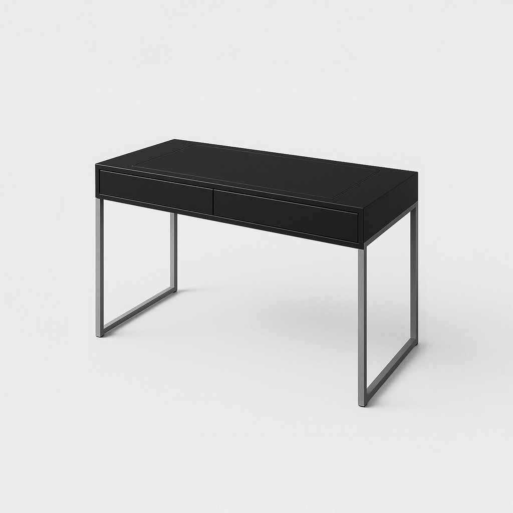 [FURN_0097] Customizable Desk (Black, Steel)